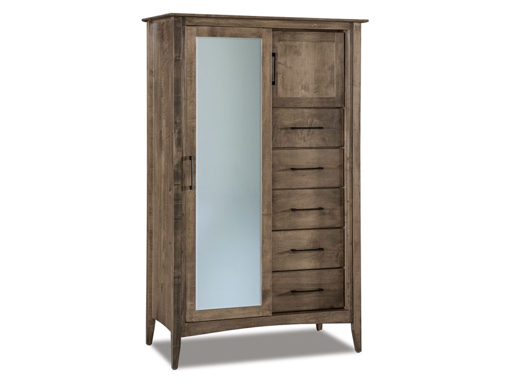 Amish Furniture of NE Atlantic Sliding Door Chifferobe