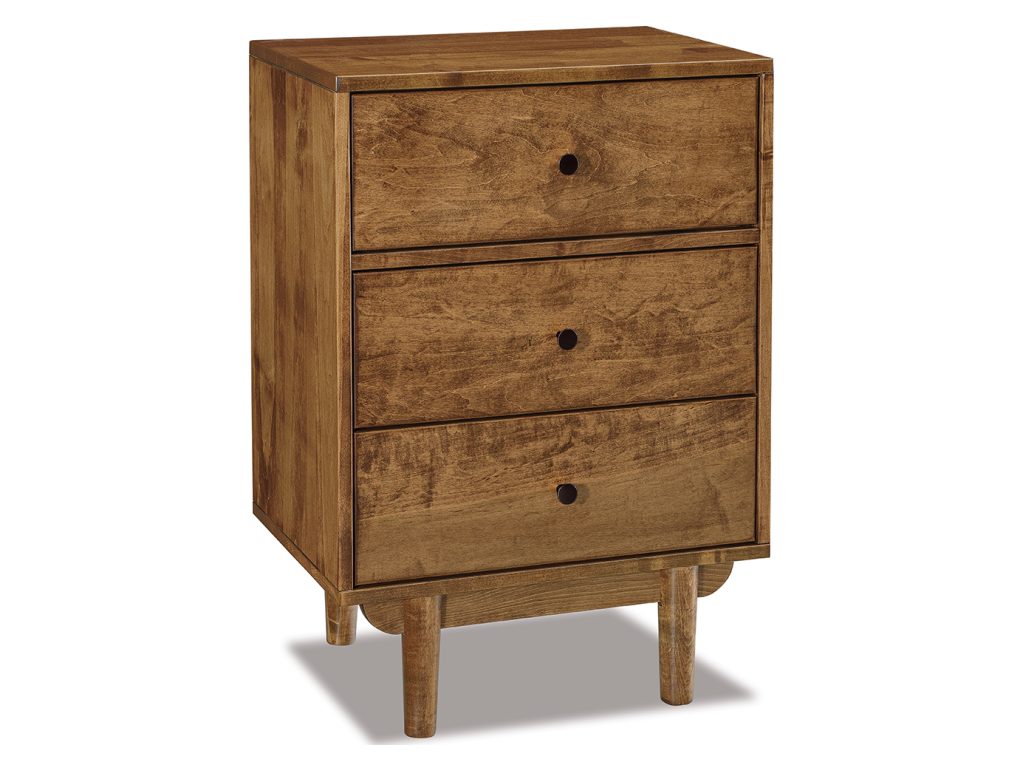 Amish Furniture of NE Baymont 3 Drawer Nightstand