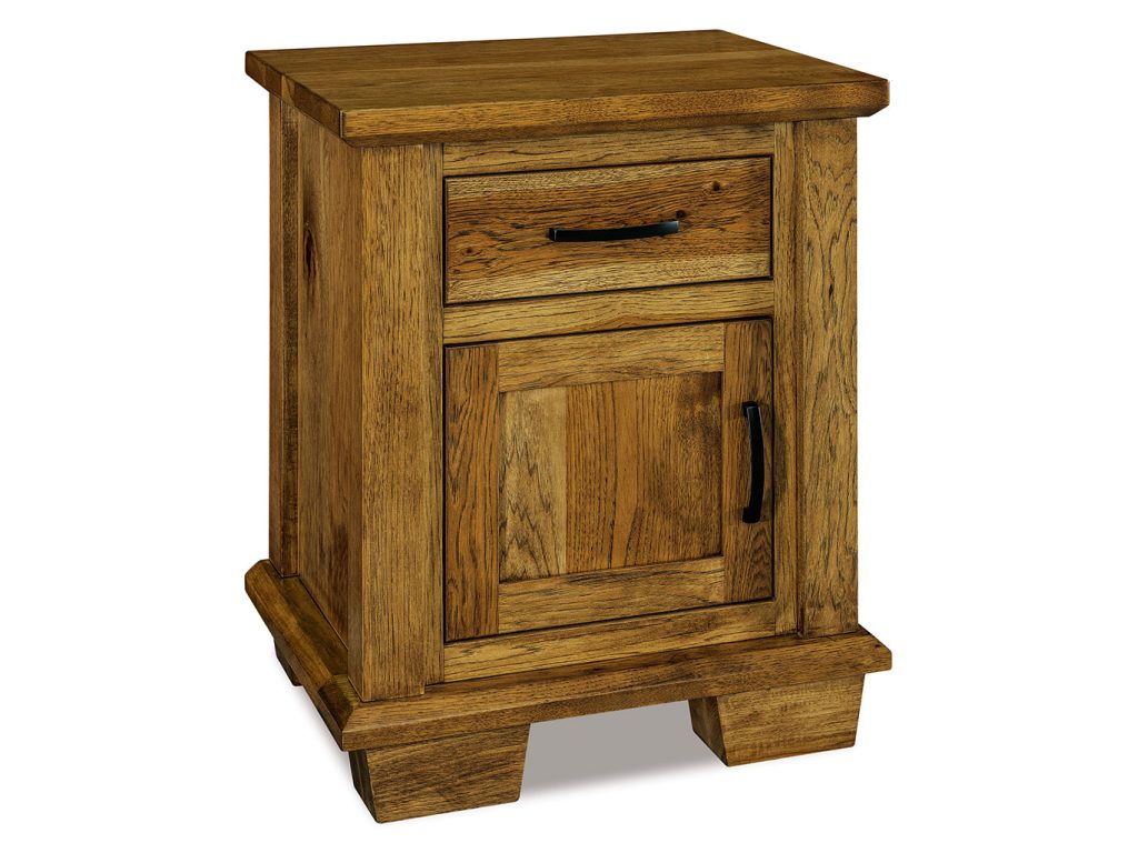 Amish Furniture of NE Burlington 1 Drawer, 1 Door Nightstand Drawer Nightstand