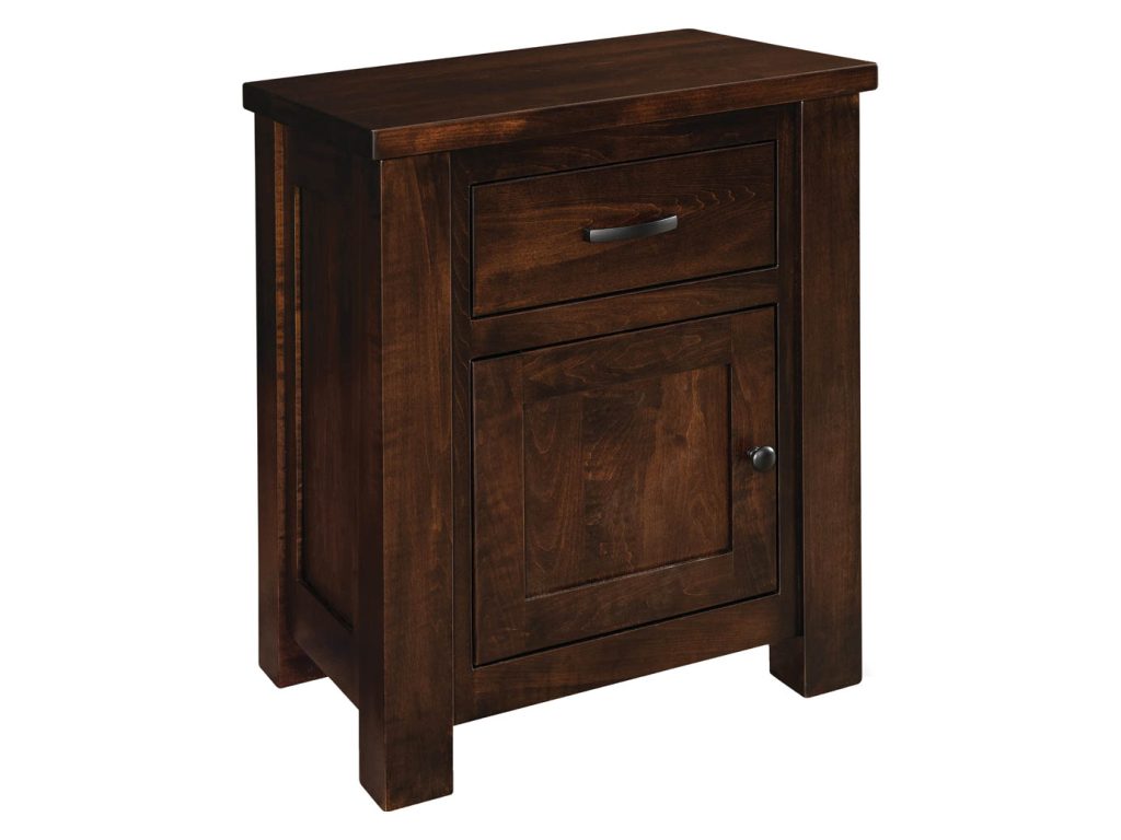 Amish Furniture of NE Cottage 1 Drawer 1 Door Nightstand Drawer Nightstand