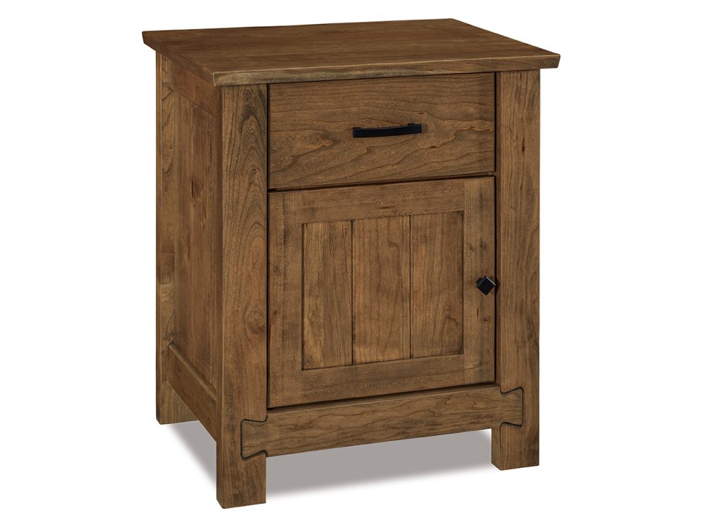 Amish Furniture of NE Dovetail 1 Drawer 1 Door Nightstand Drawer Nightstand