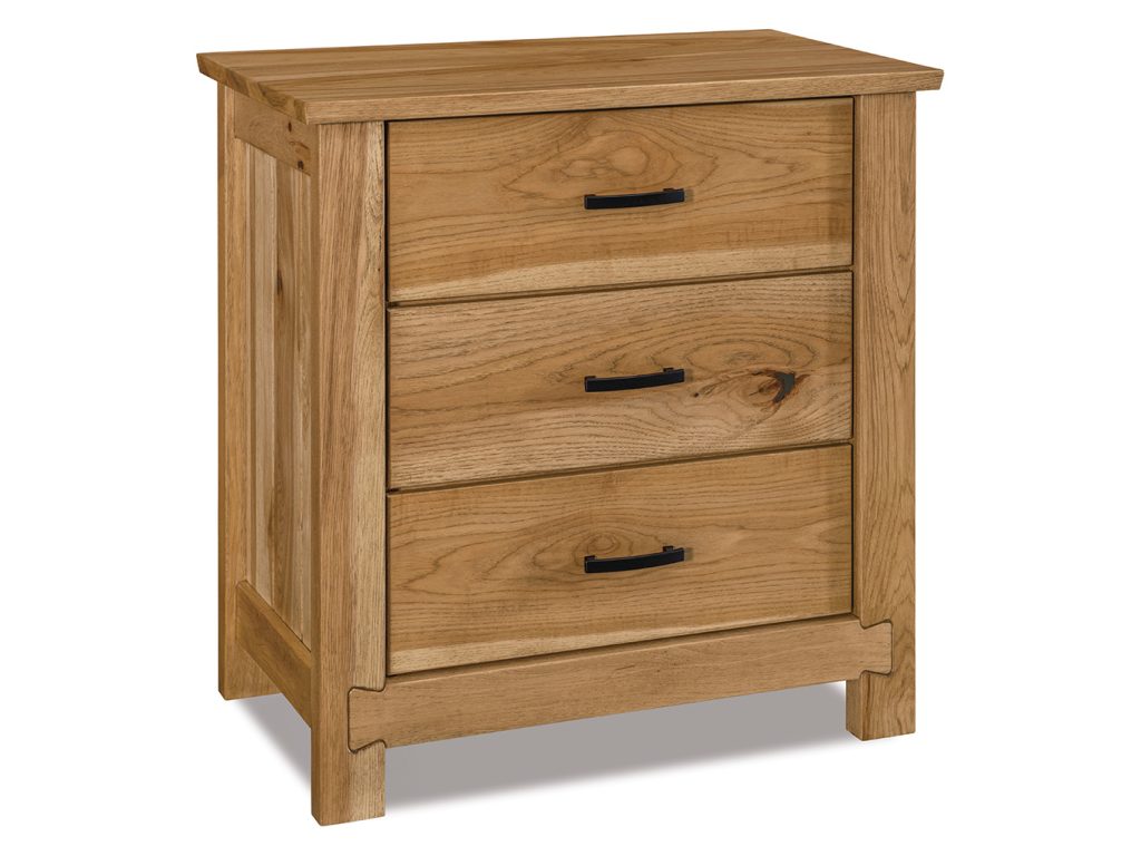 Amish Furniture of NE Dovetail 3 Drawer Nightstand