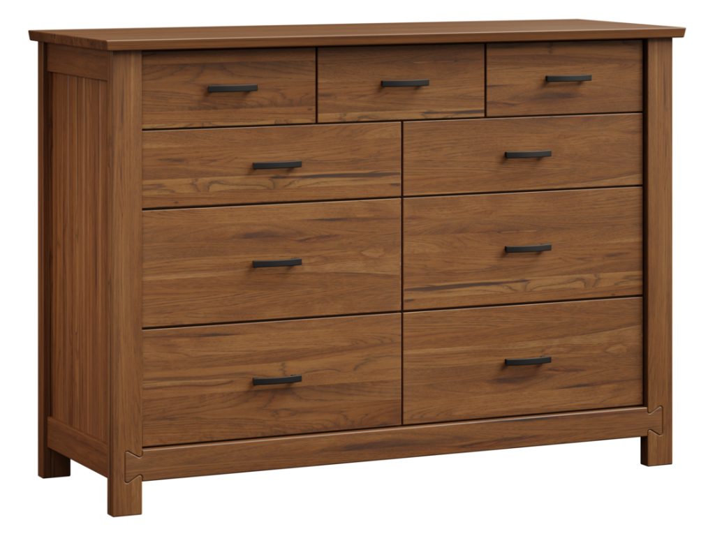 Dovetail 9 Drawer Dresser – 61″ Dresser, alternate view