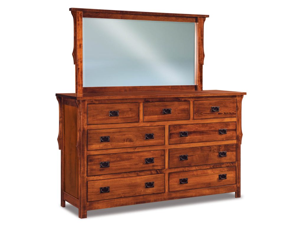 Stick Mission 9 Drawer Dresser – 73″W Dresser