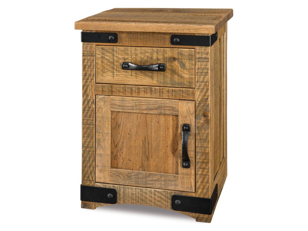 Amish Furniture of NE Orewood 1 Drawer 1 Door Nightstand Drawer Nightstand