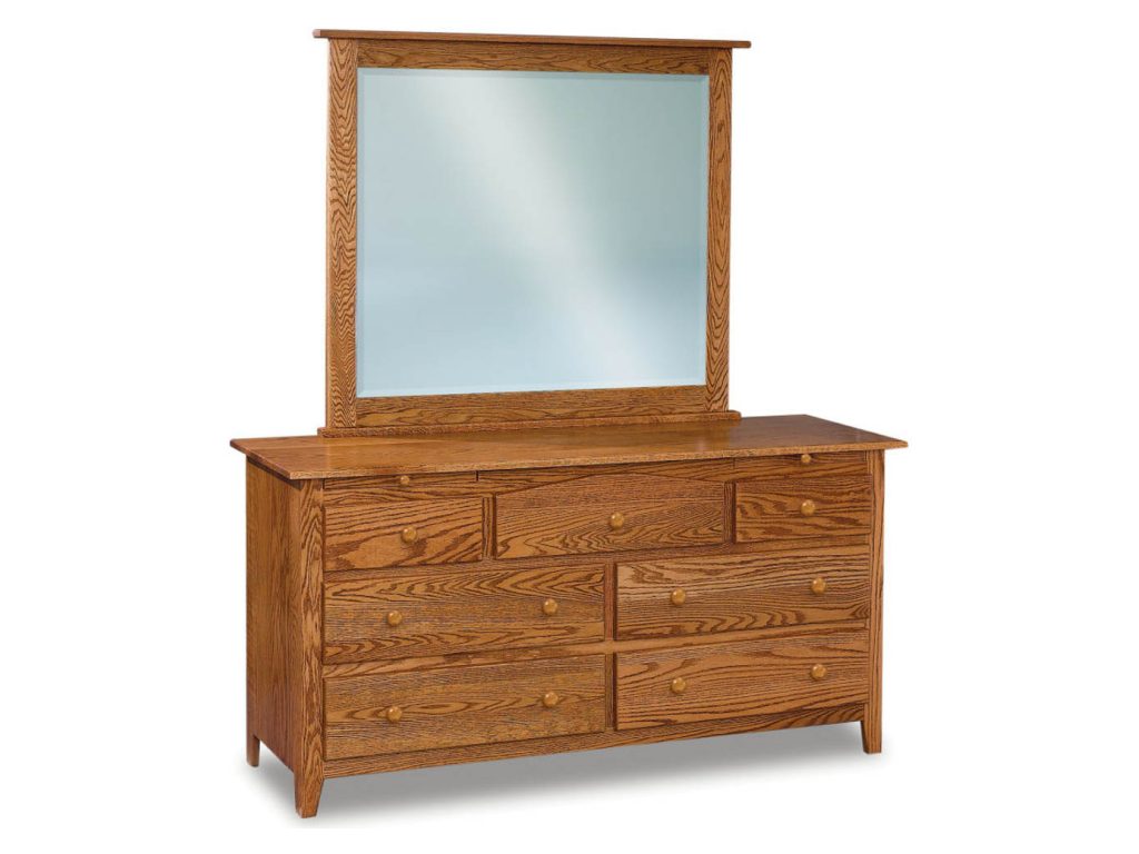 Shaker 7 Drawer Dresser With Jewelry Drawers Dresser