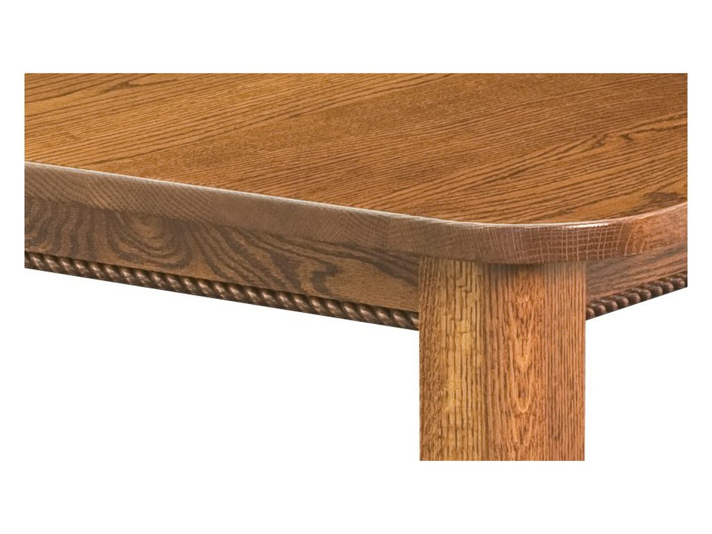 Amish Furniture of NE West Lake Legged Table, alternate view