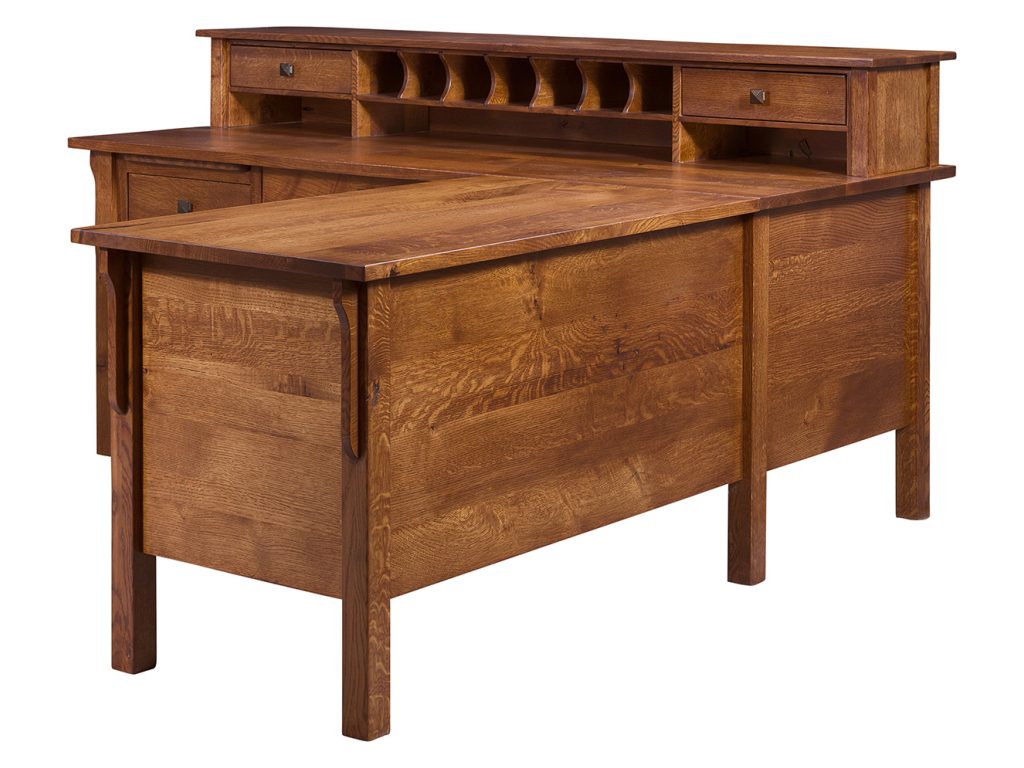 Centennial L Desk Executive Desk, alternate view