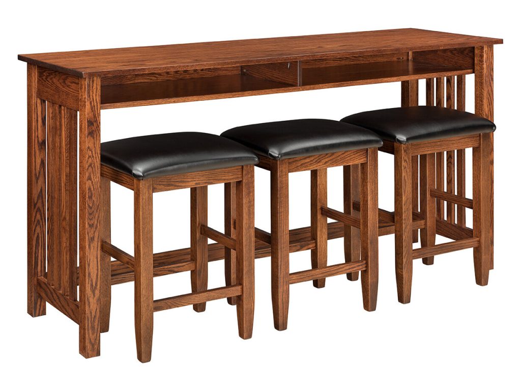 Amish Furniture of NE Counter Height Sofa Table