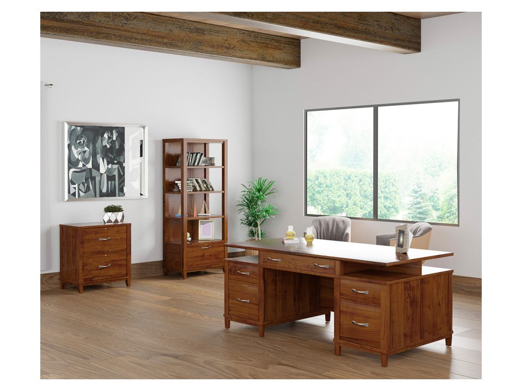 Integra Desk with Hutch Desk Writing Desk, alternate view