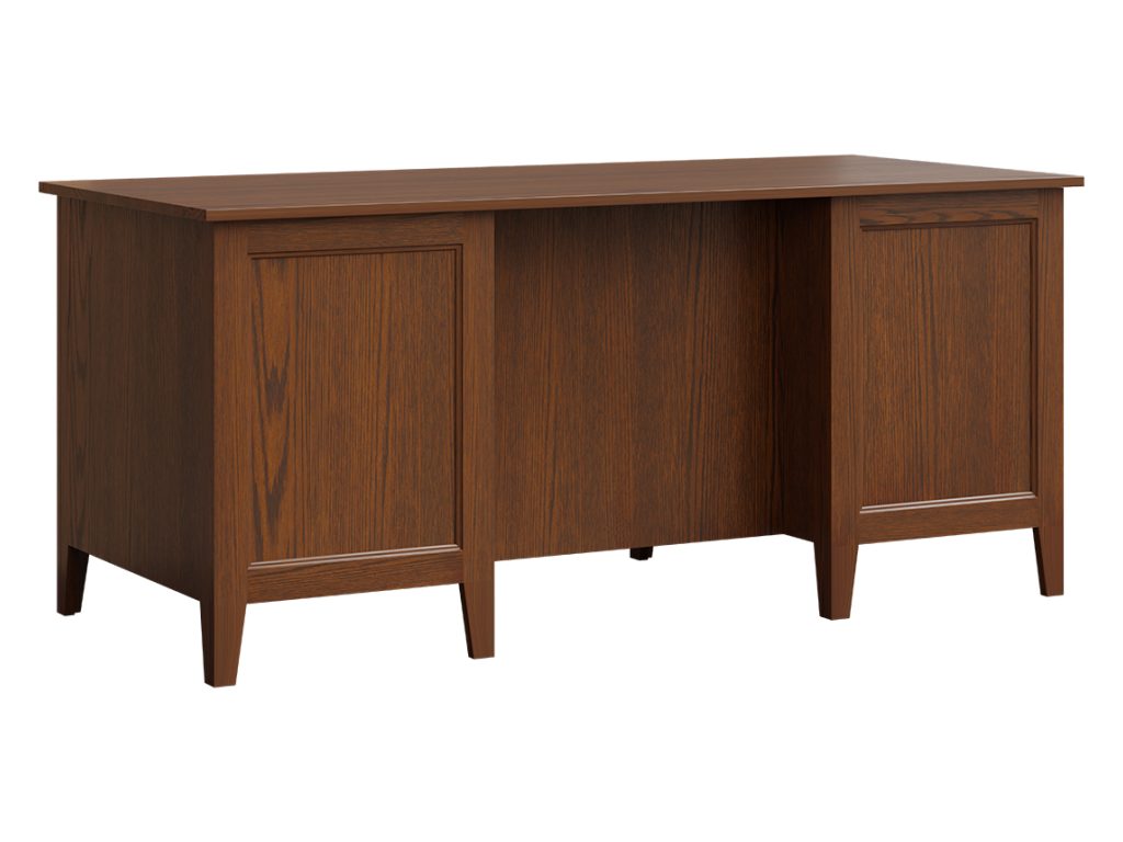 Amish Furniture of NE Ashton Executive Desk, alternate view