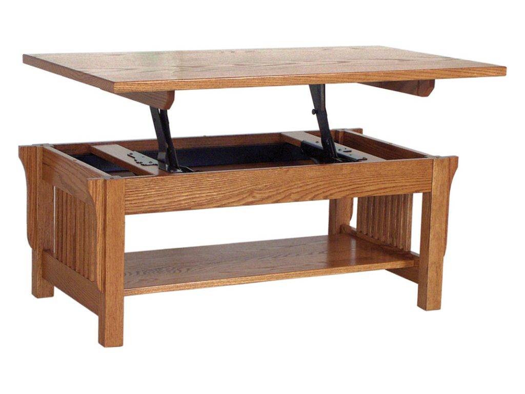 Amish Furniture of NE Landmark Lift Top Coffee Table Table Top
