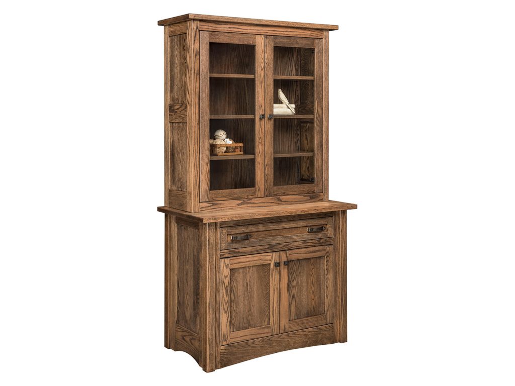 Amish Furniture of NE Aspen 1 Drawer Credenza With Topper Credenza