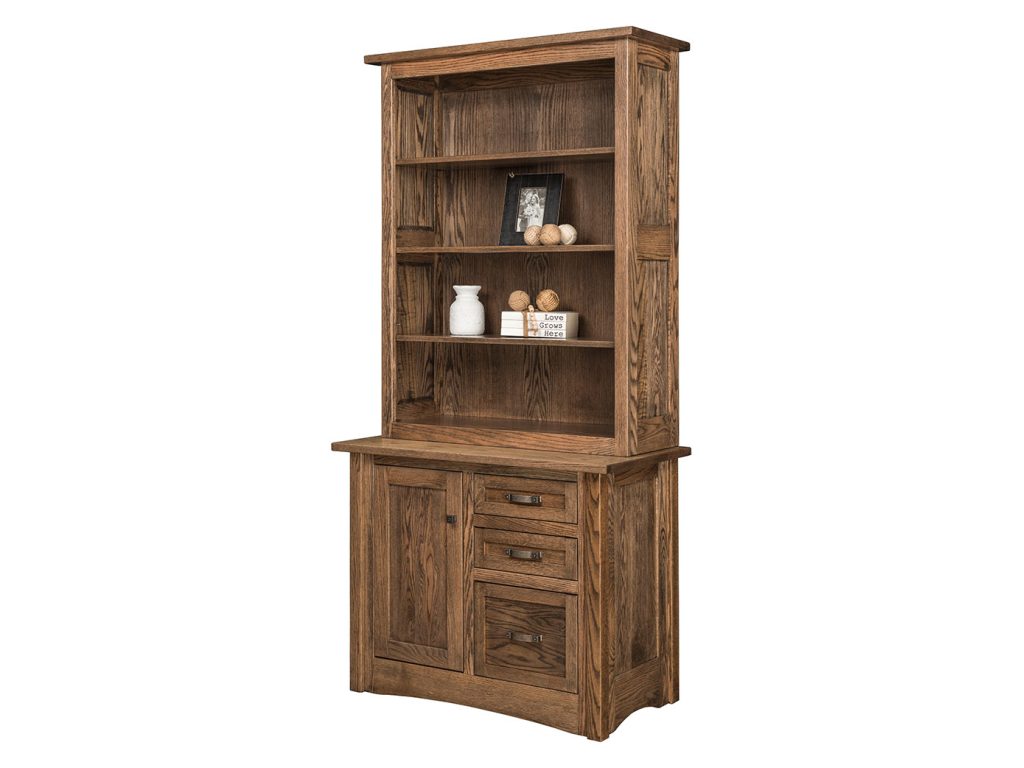 Amish Furniture of NE Aspen 1 Door Credenza With Topper Credenza