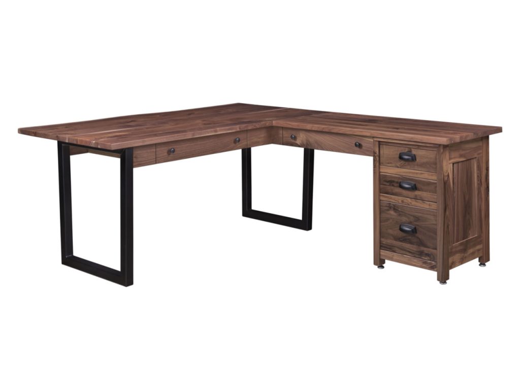 Amish Furniture of NE Adona Corner and Return Desk