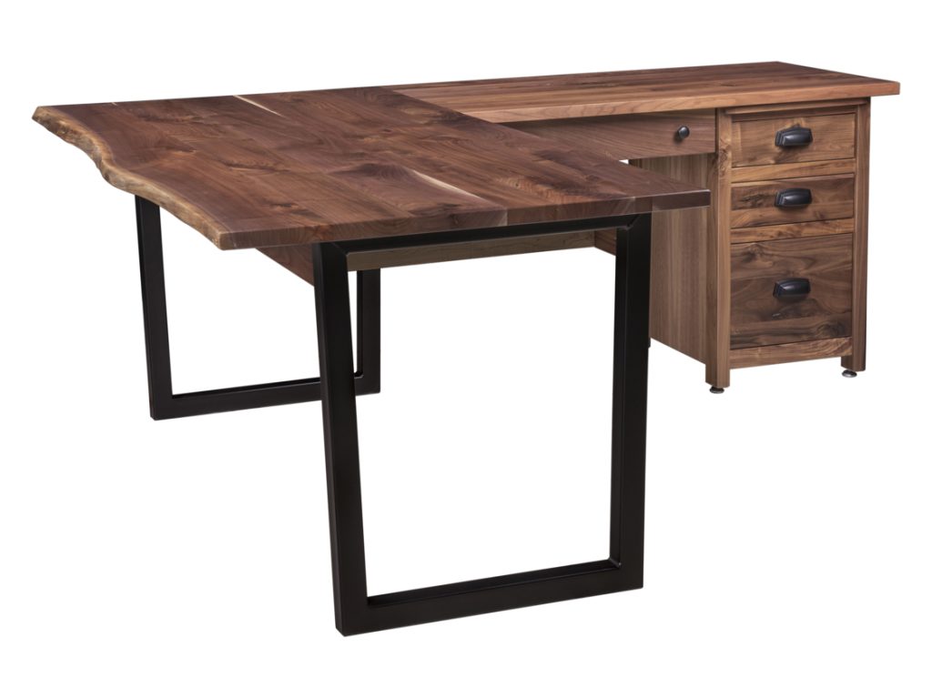 Amish Furniture of NE Adona Corner and Return Desk, alternate view