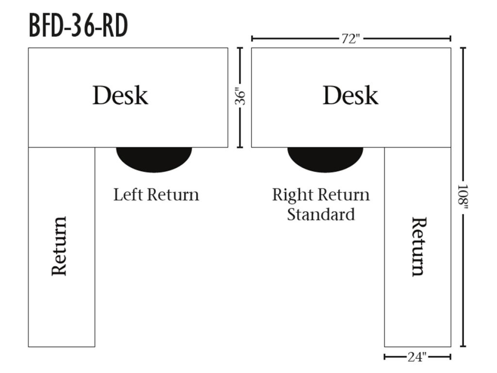 Belmont Corner and Return Desk Writing Desk, alternate view