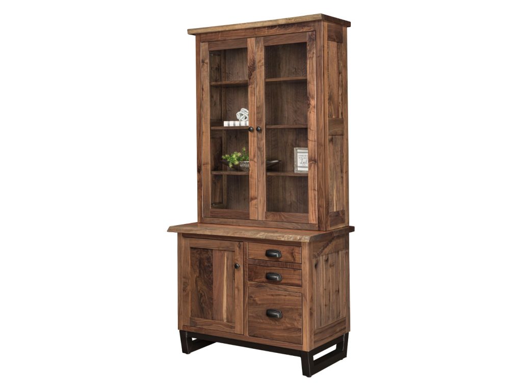 Amish Furniture of NE Adona 1 Door Credenza With Topper Credenza