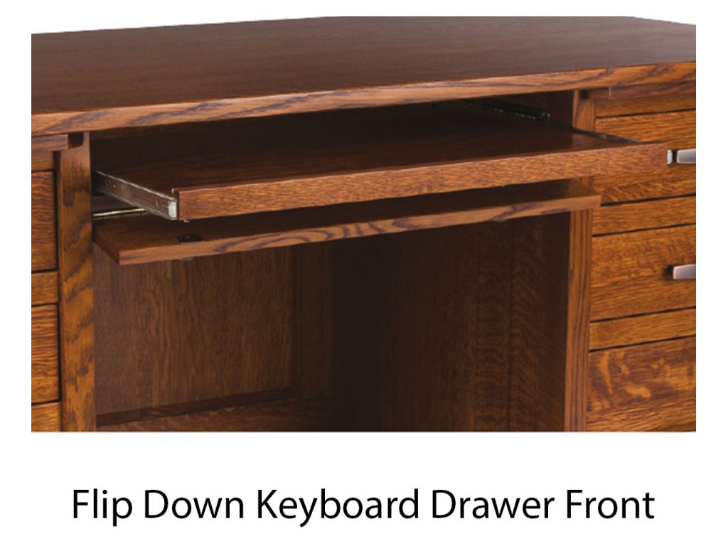 Amish Furniture of NE Freemont Mission Computer Desk, alternate view