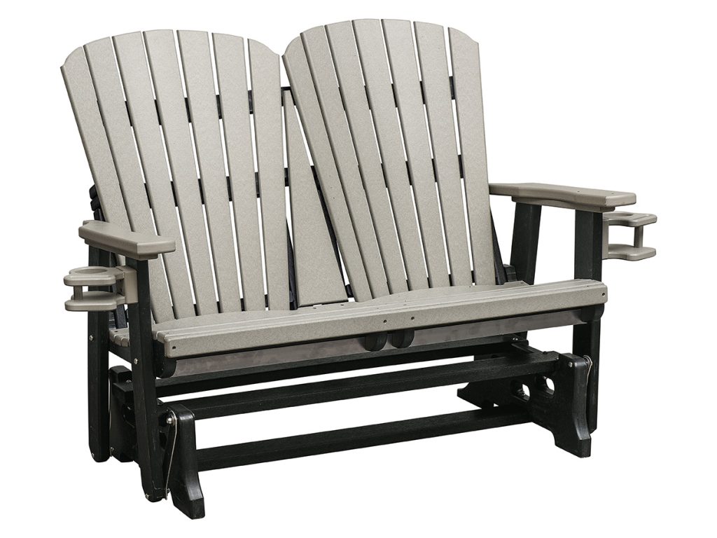 Amish Furniture of NE Fan Back 4′ Glider