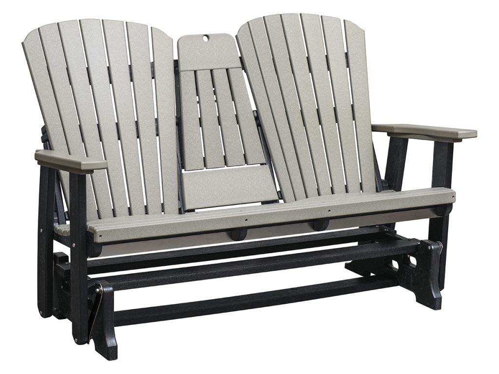 Amish Furniture of NE Fan Back 5′ Glider