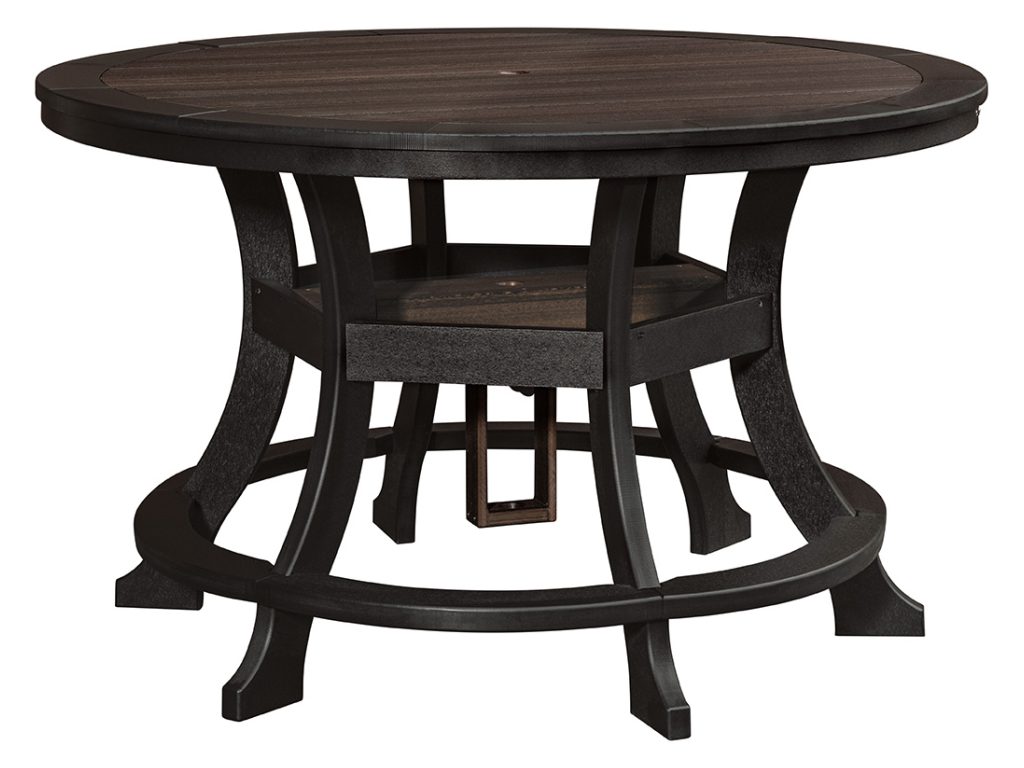 Amish Furniture of NE Charity Counter Table with Border – 60″