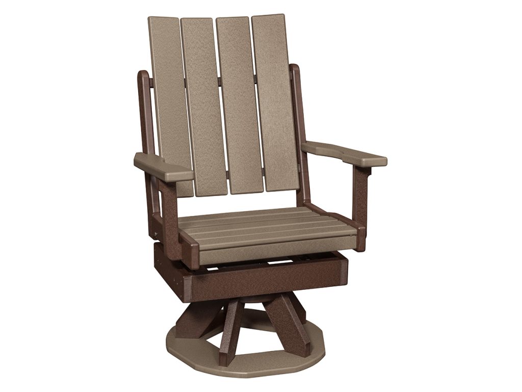Amish Furniture of NE Brandon Swivel Rocker Dining Chair
