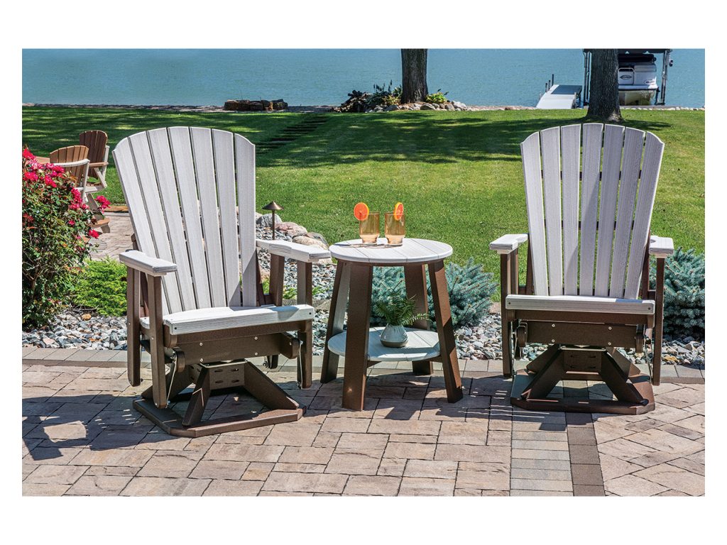 Amish Furniture of NE Round End Stand, alternate view