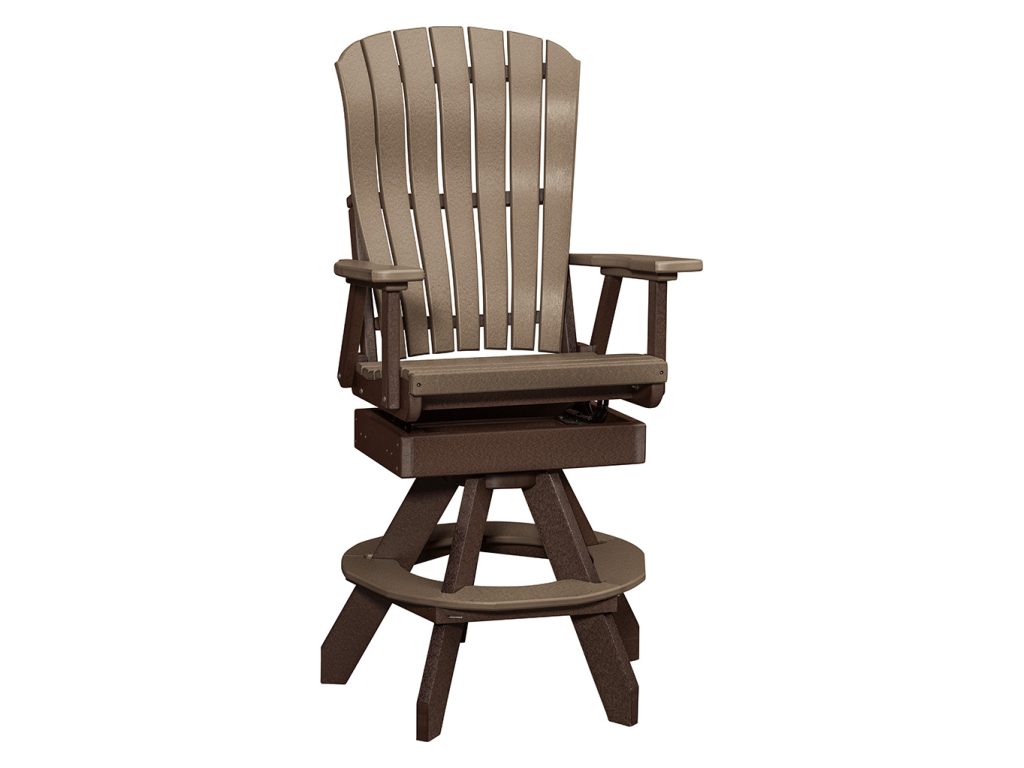 Amish Furniture of NE Kaden Swivel Rocker Bar Chair Accent Chair