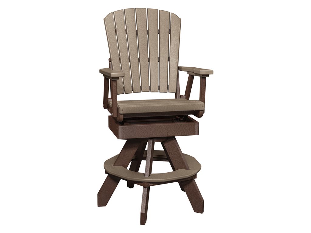 Amish Furniture of NE Koby Swivel Rocker Bar Chair Accent Chair