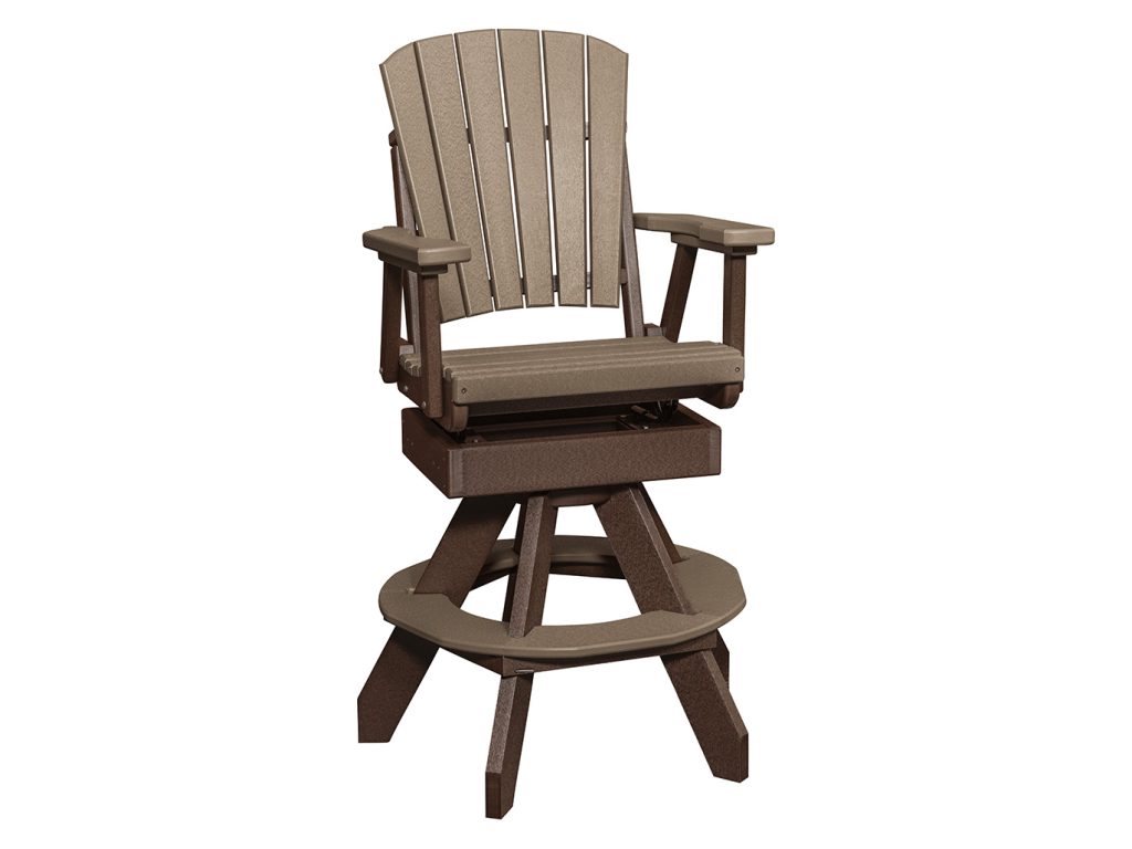 Amish Furniture of NE Micah Swivel Rocker Bar Chair Accent Chair