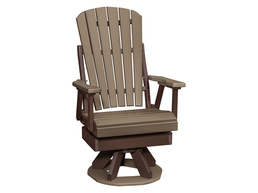 Amish Furniture of NE Zach Swivel Rocker Dining Chair Swivels & Glider