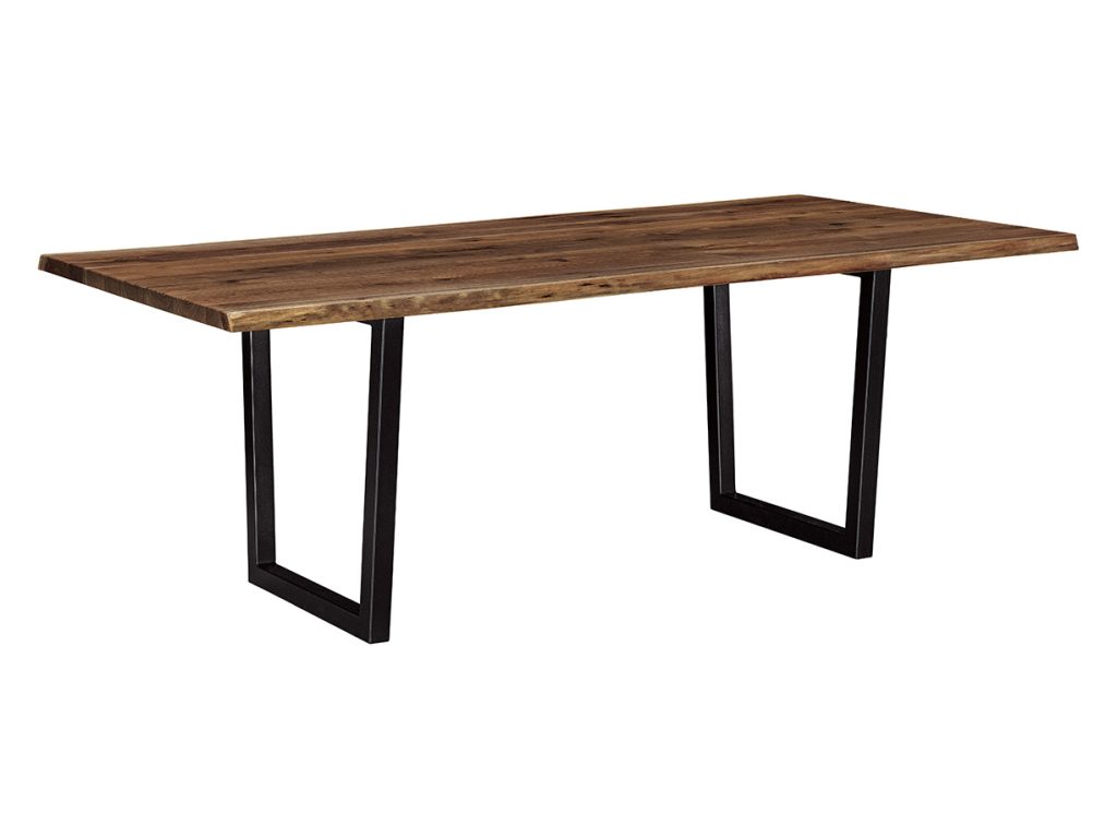 Live Edge Table with Lifestyle Base Table Base