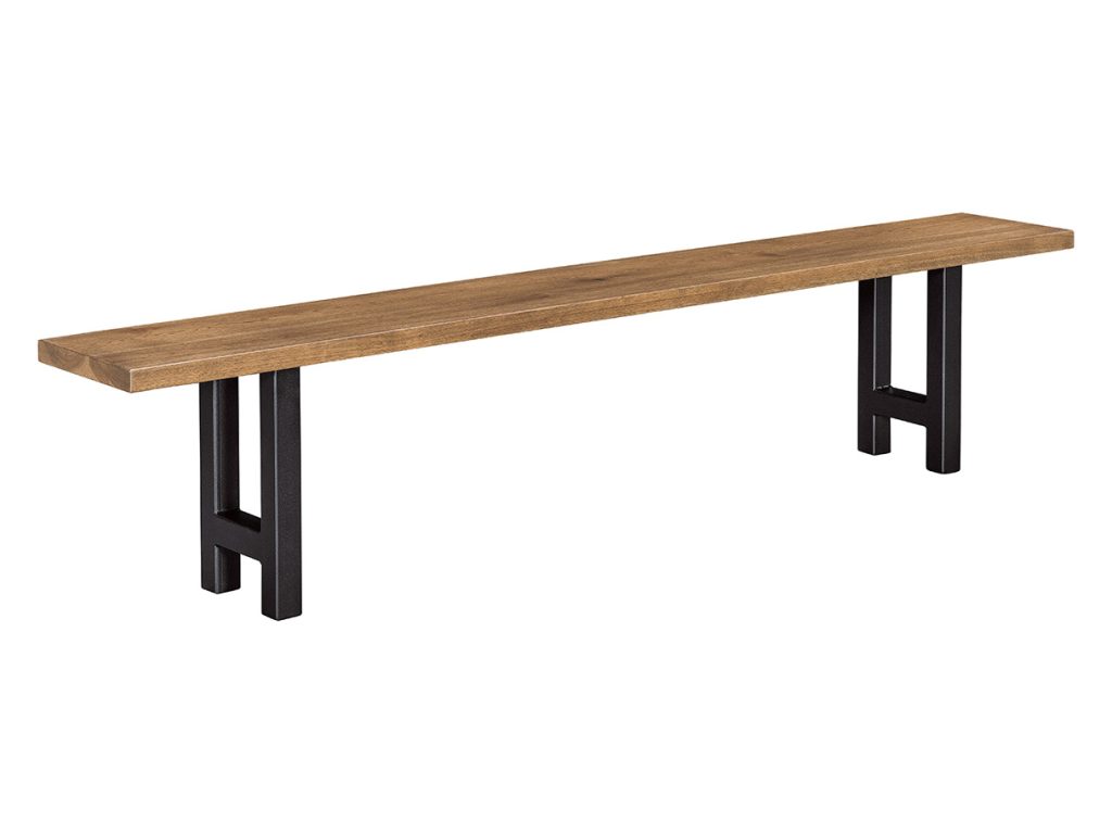 Livingston Bench with Martin Base Table Base