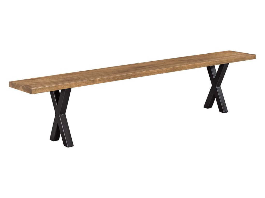Livingston Bench with Xavier Base Table Base