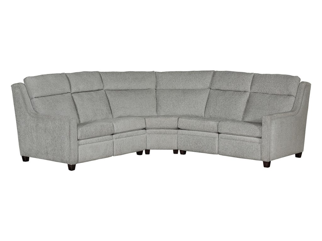 Remington Sectional – Sleek Arm Round Corner