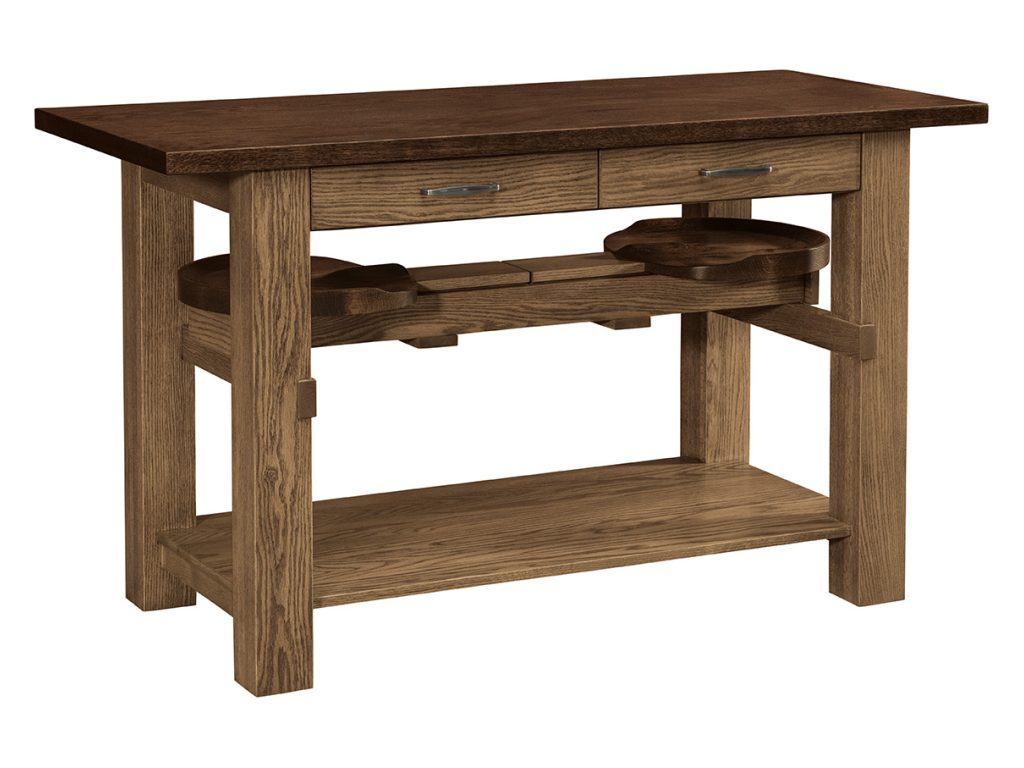 Milan #1 Island Kitchen Island, alternate view