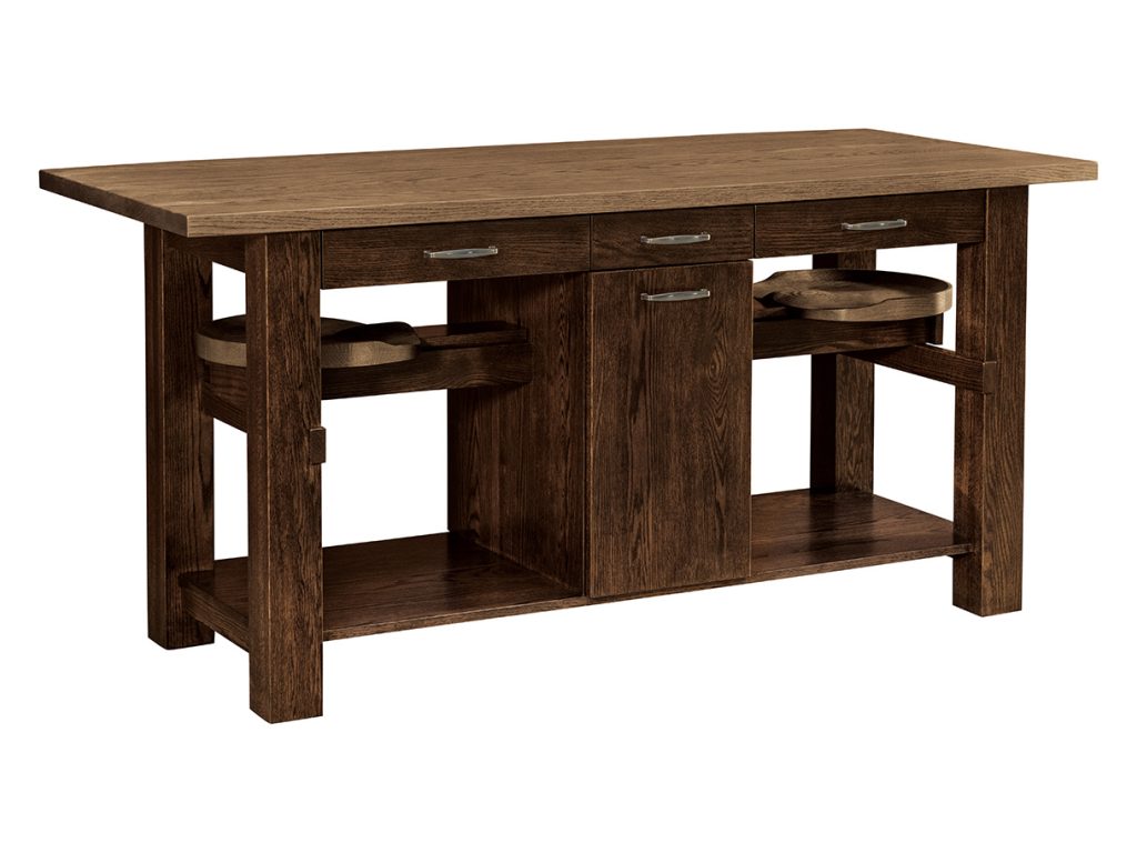 Milan #2 Island Kitchen Island, alternate view