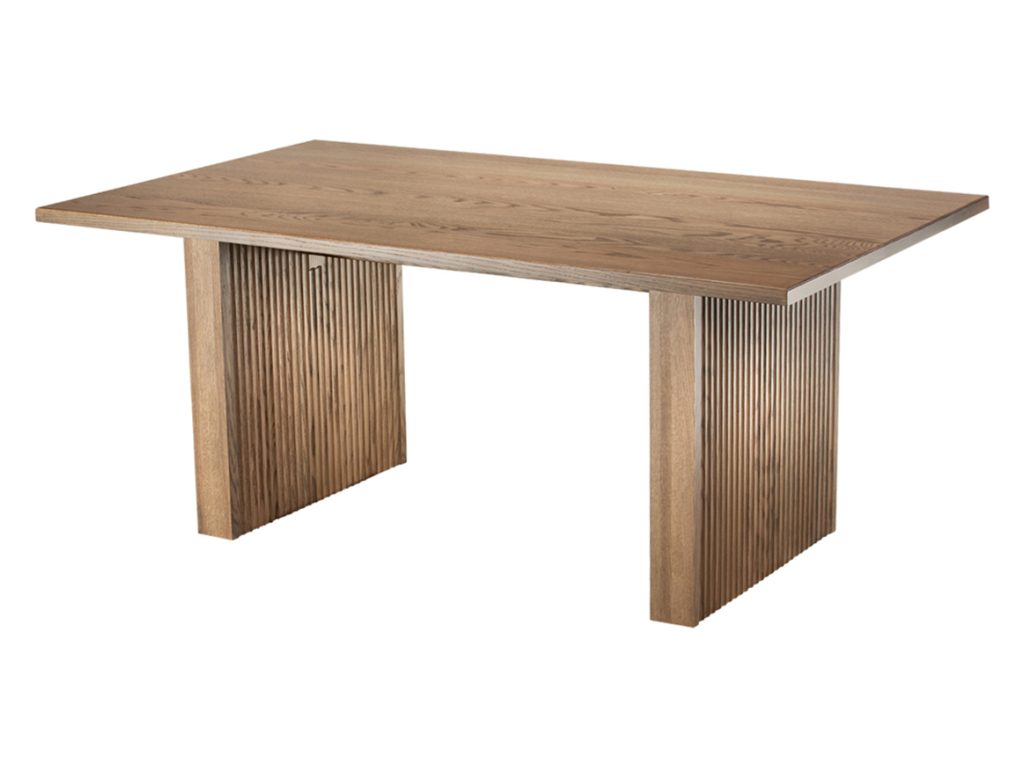 Amish Furniture of NE Logan Solid Top Trestle Table
