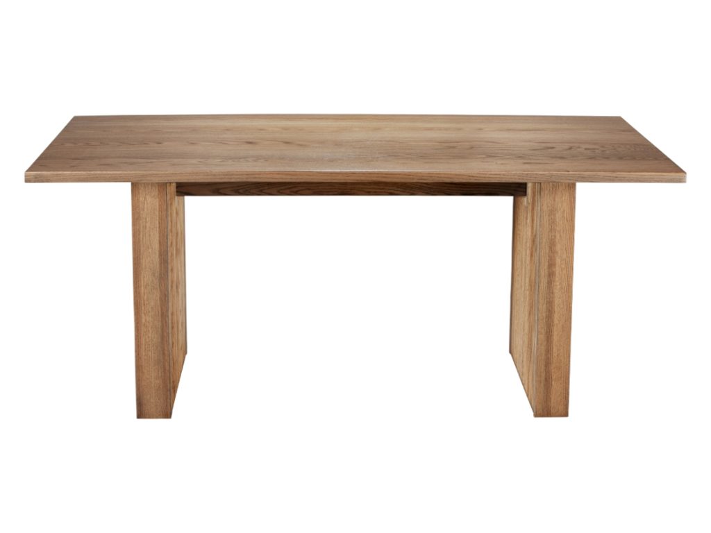 Amish Furniture of NE Logan Solid Top Trestle Table, alternate view