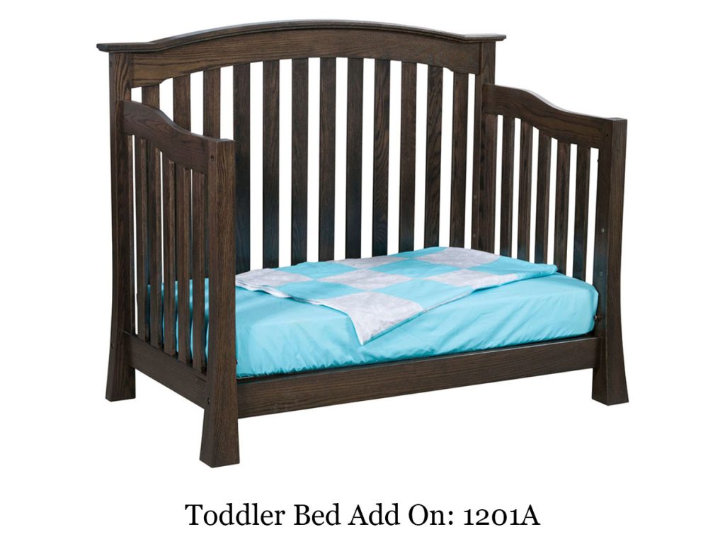 Amish Furniture of NE Addison Crib Bed, alternate view