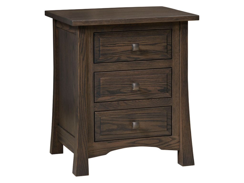 Amish Furniture of NE Addison 3 Drawer Night Stand