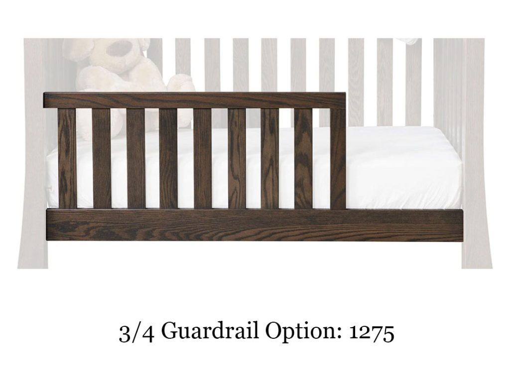 Amish Furniture of NE Addison Crib – Panel Back Bed, alternate view