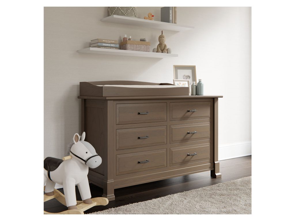 Mackenzie 6 Drawer Dresser With Changing Box Top Option Dresser, alternate view