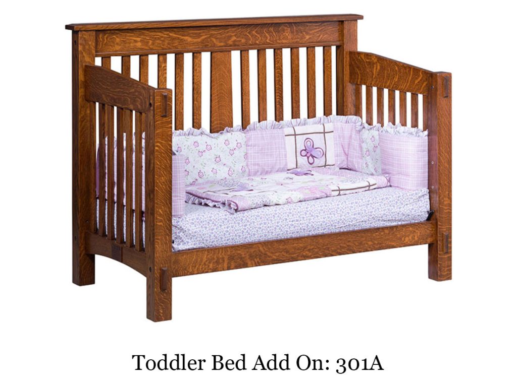 Amish Furniture of NE McCoy Crib Bed, alternate view