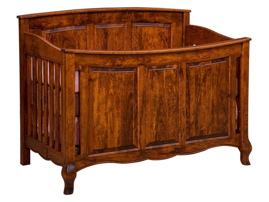 Amish Furniture of NE French Country Crib With Panel Option Bed