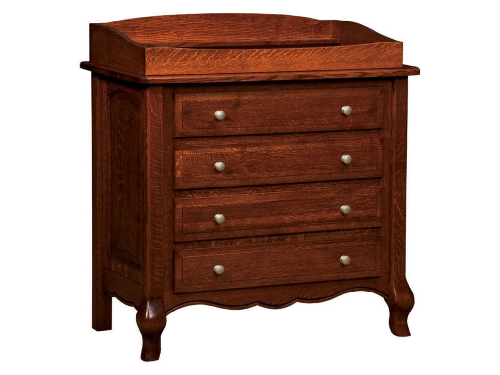 French Country 4 Drawer Dresser With Changing Box Top Option Dresser Chests & Dresser