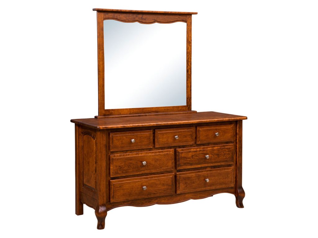 French Country 7 Drawer Dresser With Mirror Dresser Mirror