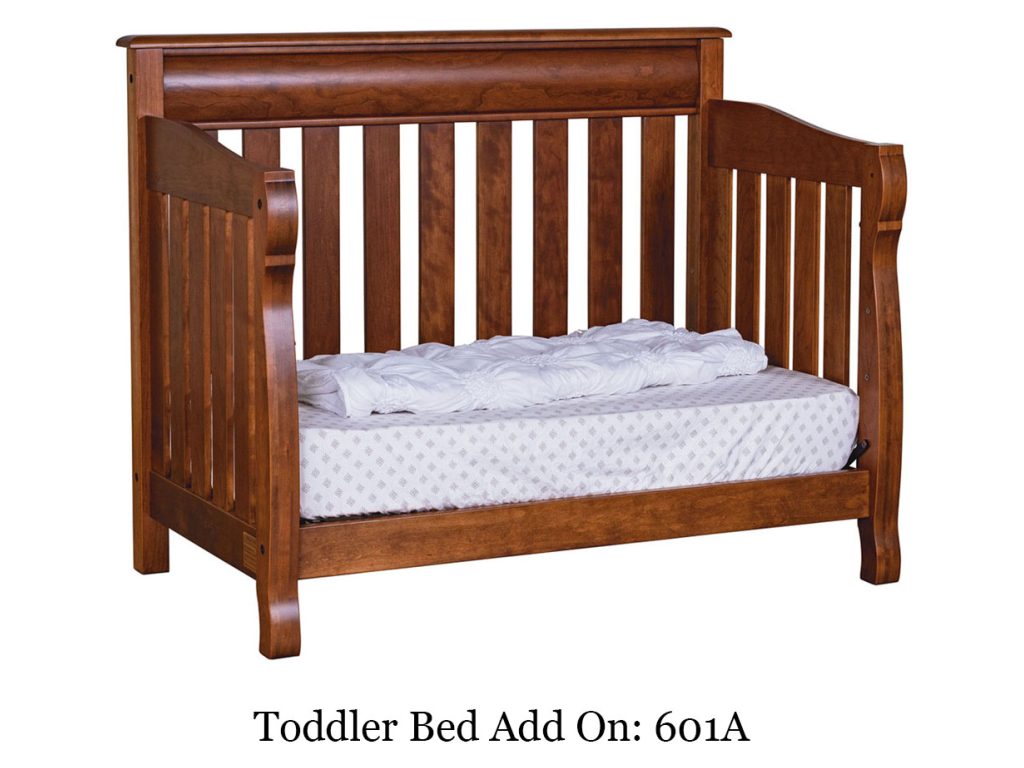 Amish Furniture of NE Castlebury Crib Bed, alternate view