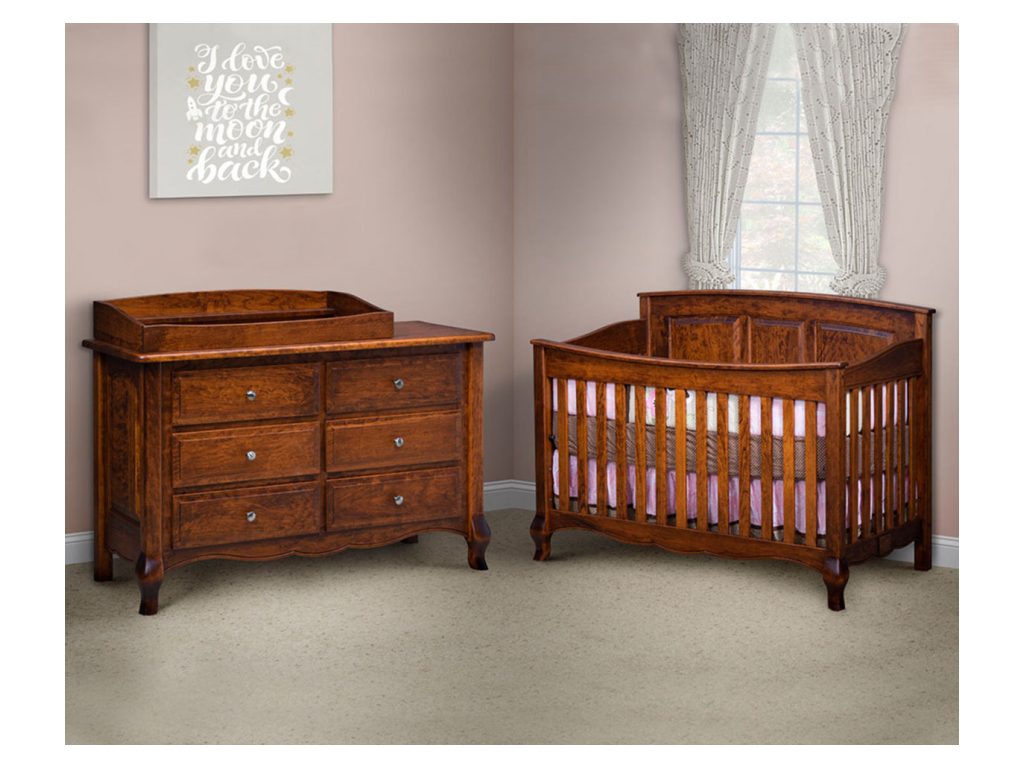 Amish Furniture of NE French Country Nightstand Bedside Table, alternate view